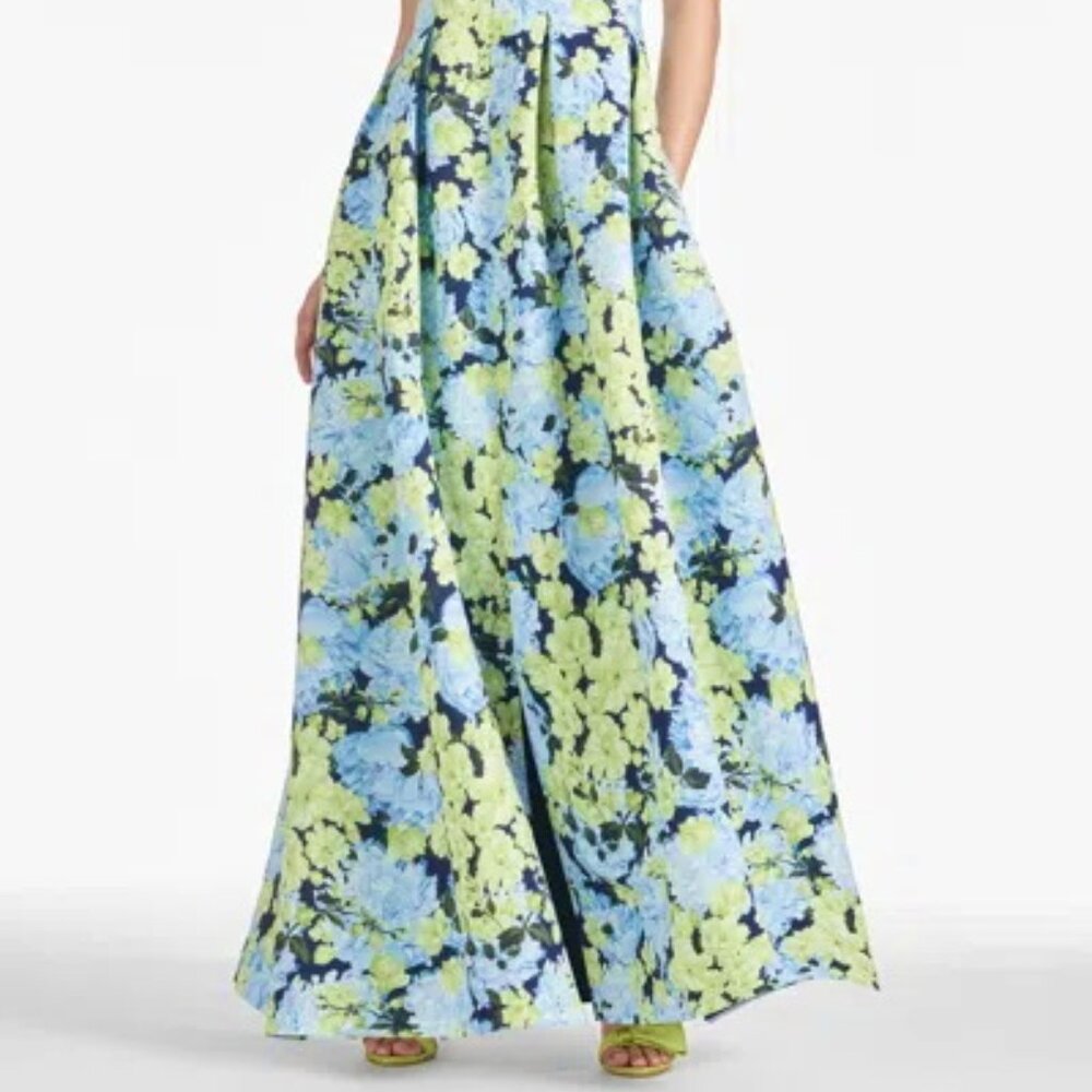 Sachin & Babi Garden Club Brooke Floral Mikado Ballgown - Picture 2 of 6